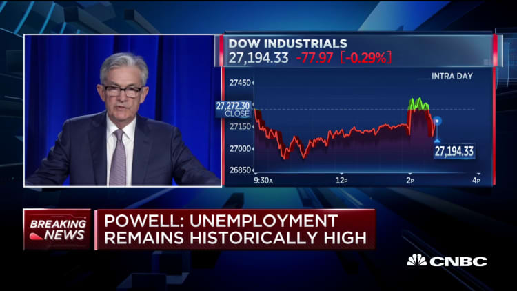 May employment report a pleasant surprise, we hope to get more: Powell