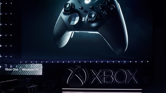 The Xbox Elite Wireless Controller Series 2 is unveiled during the Microsoft Corp. Xbox event ahead of the E3 Electronic Entertainment Expo in Los Angeles, California, U.S., on Sunday, June 9, 2019.