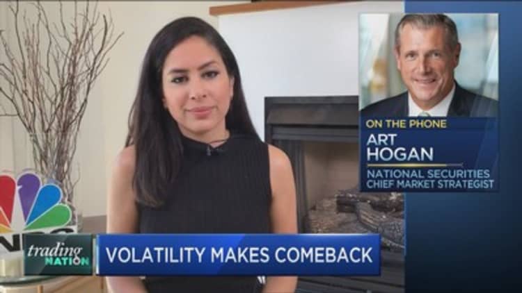 Volatility will turn up the heat on investors into summer, strategist Art Hogan warns