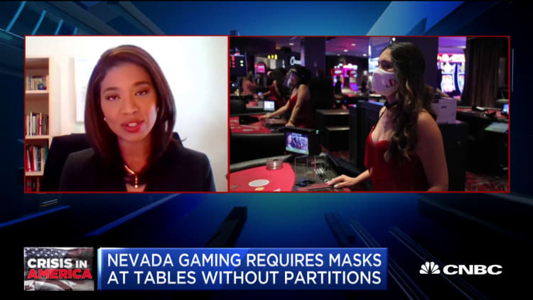Nevada Gaming Control Board to require face masks at table games