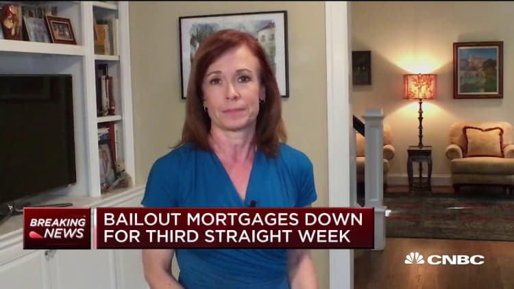 Bailout mortgages down for third straight week