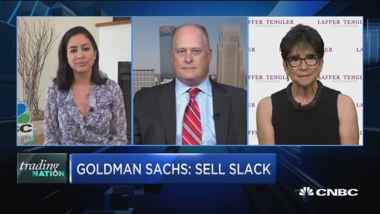 Trading Nation: Slack slides after Goldman Sachs says sell