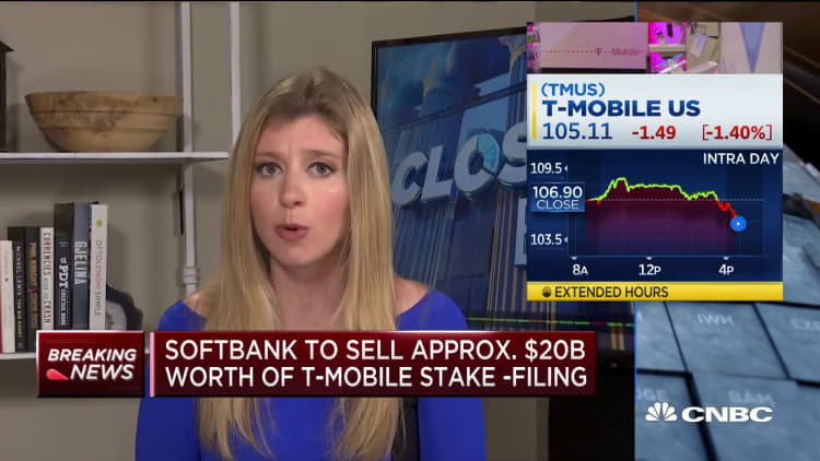 Softbank will sell approximately $20 billion worth of T-Mobile stake