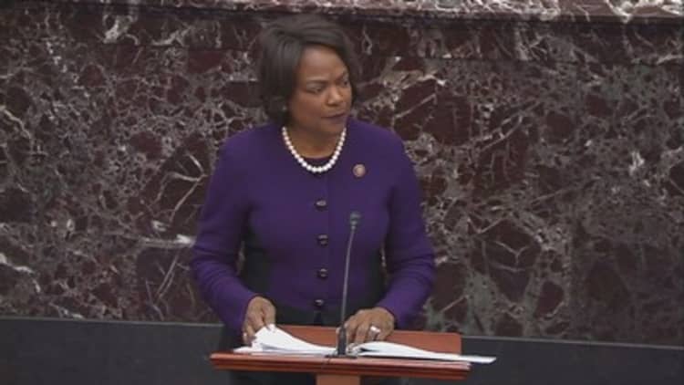 Rep. Val Demings during impeachment: His crimes against the American people remain in progress