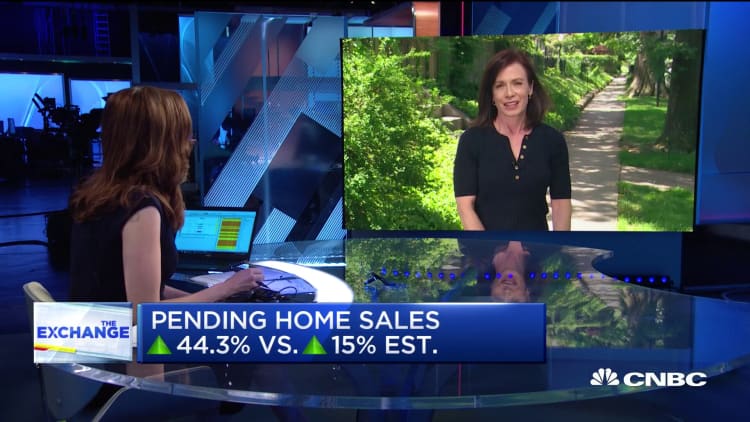 Pending home sales surge in largest month-over-month gain in 20 years