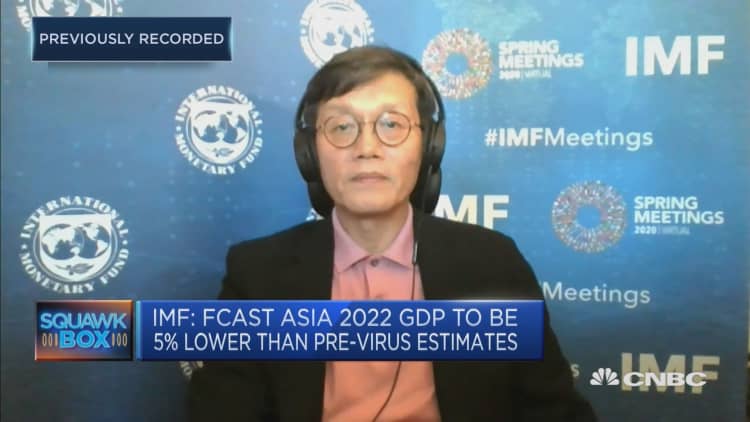 Asia's economy is projected to contract by 1.6% in 2020, says IMF