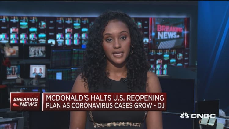 McDonald's rethinks U.S. reopening plan as coronavirus cases grow