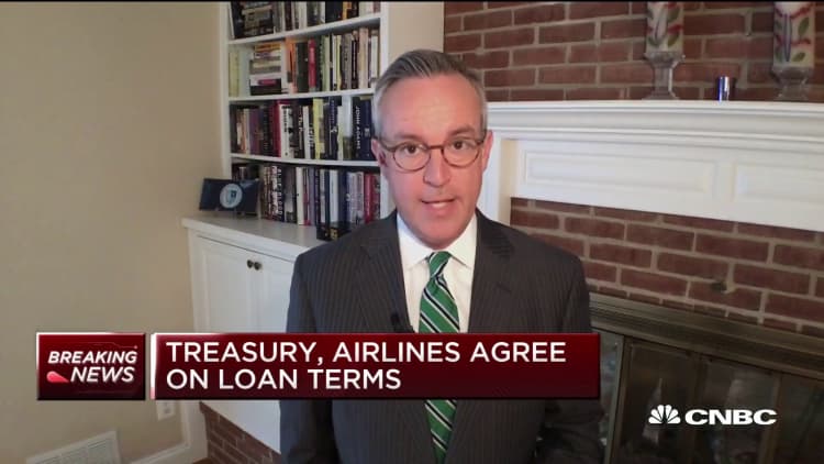 Several airlines take out loan with Treasury Department under CARES Act