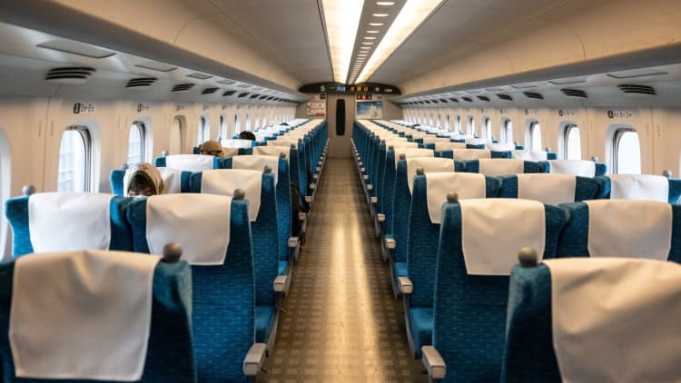 Japan's new model of the Shinkansen bullet train runs faster and smoother
