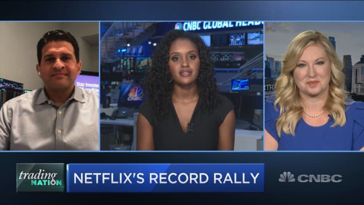 Netflix hits record, and traders back more gains ahead