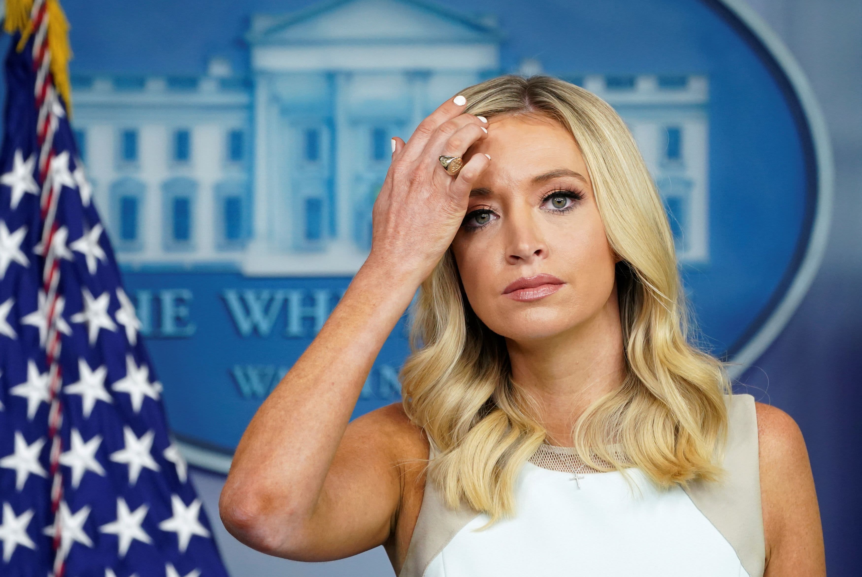 Trump press secretary Kayleigh McEnany, Stephen Miller and other White House off..