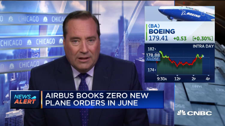 Airbus books zero new plane orders in June