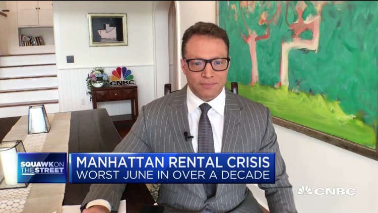 New York City rentals experience worst June in more than a decade amid Covid-19 crisis