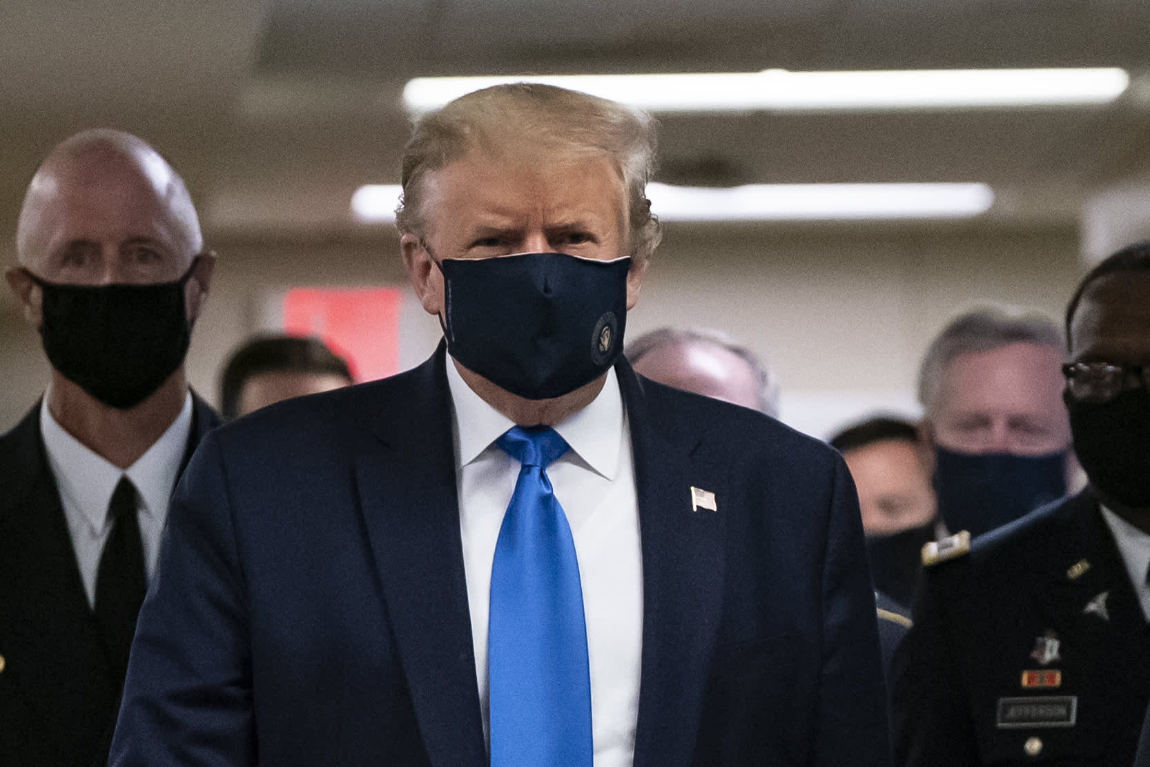 Trump says coronavirus masks are 'patriotic' after months of largely  resisting wearing one