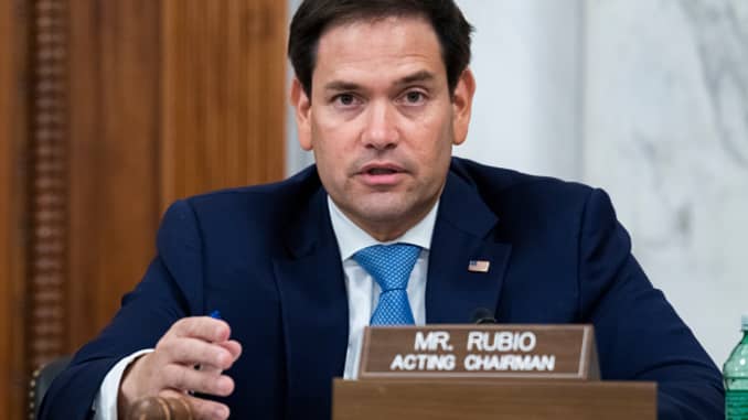 Acting Chairman Sen. Marco Rubio, R-Fla., conducts the Senate Select Intelligence Committee confirmation hearing for Peter Michael Thomson, nominee to be inspector general of the Central Intelligence Agency, in Russell Building on Wednesday, June 24, 2020