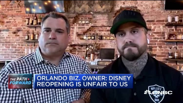 Orlando restaurant owners: Disney's reopening is unfair to us