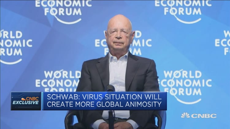 The coronavirus pandemic will create more 'global animosity': World Economic Forum