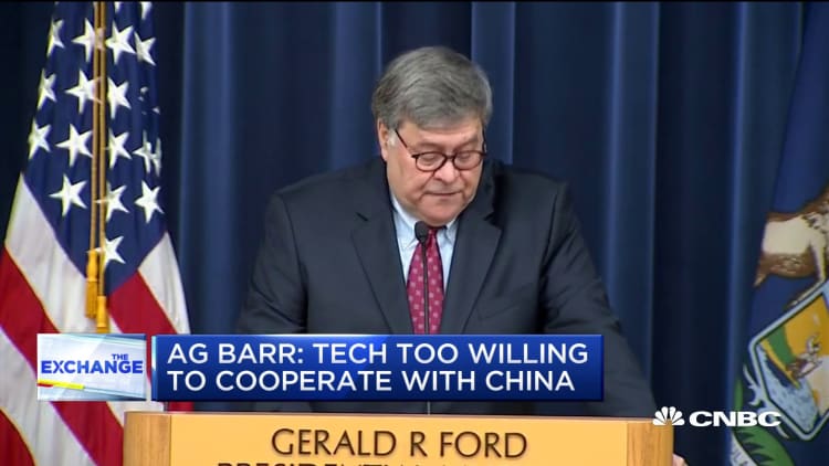 AG Barr: Tech too willing to cooperate with China