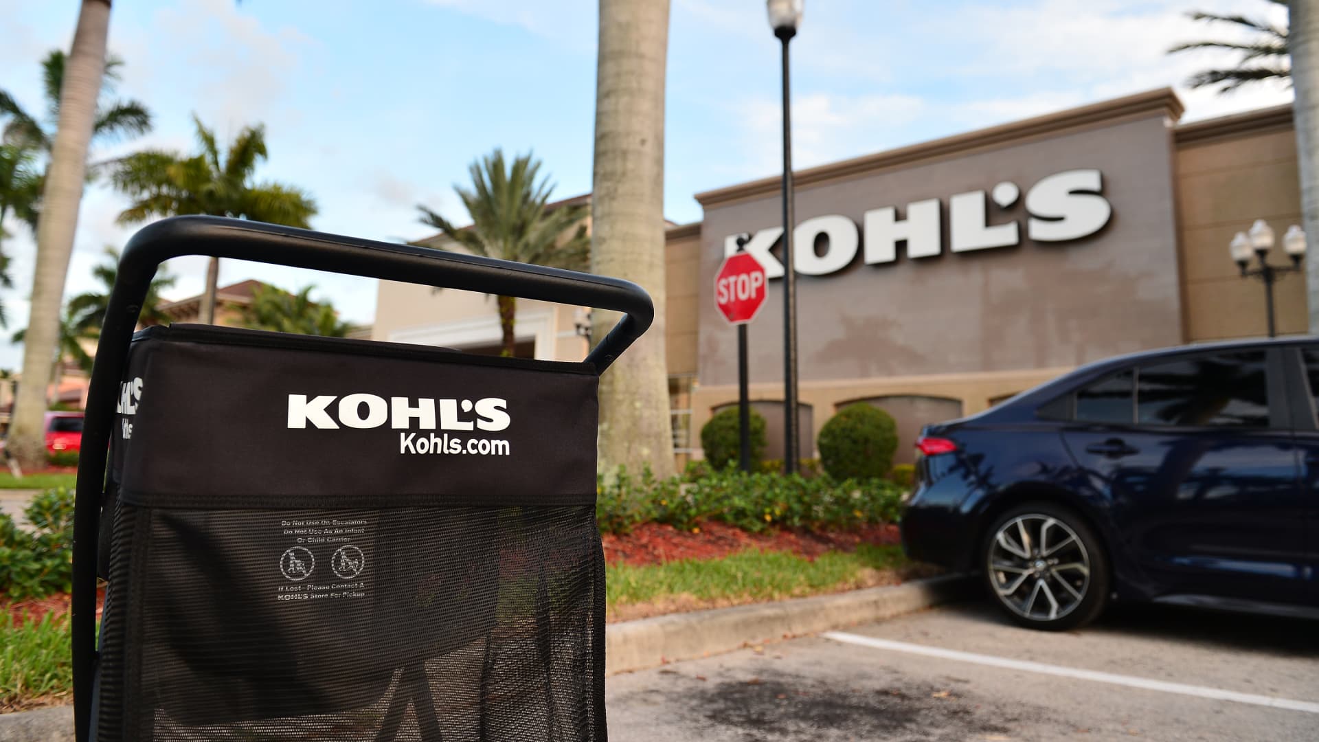 A view outside a Kohl's store in Miramar, Florida.