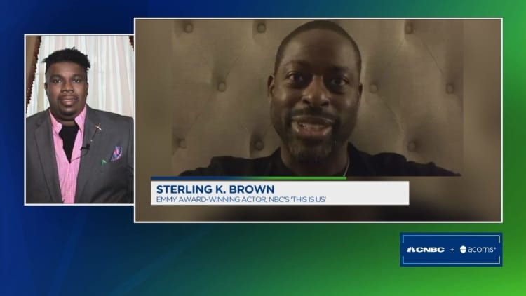 Emmy award-winning actor Sterling K. Brown's message to aspiring entrepreneur Shawn Dromgoole