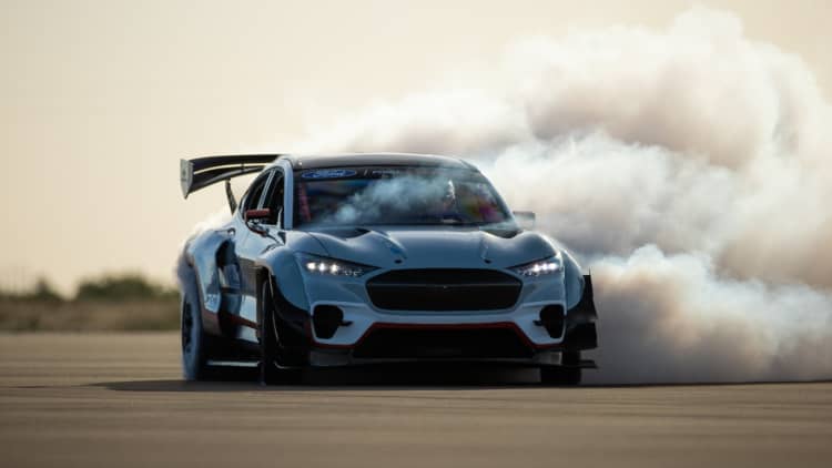 Ford unveils electric Mustang Mach-E race car with 1,400 horsepower—Here are the details