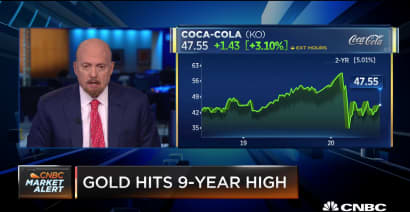 Jim Cramer says he's unsure if Coca-Cola stock can stay higher for long