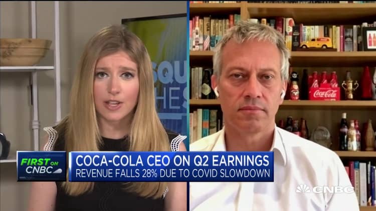 Coca-Cola CEO James Quincey on earnings and the coronavirus pandemic