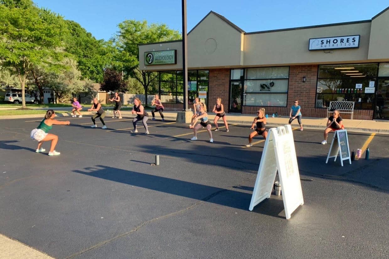 Fitness studios, gyms move classes outdoors