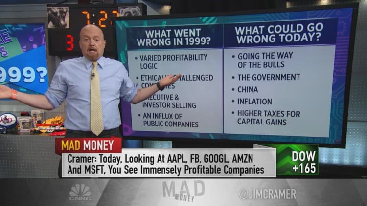 Jim Cramer: This rally in tech stocks is not like 1999, but there are risks that could threaten it