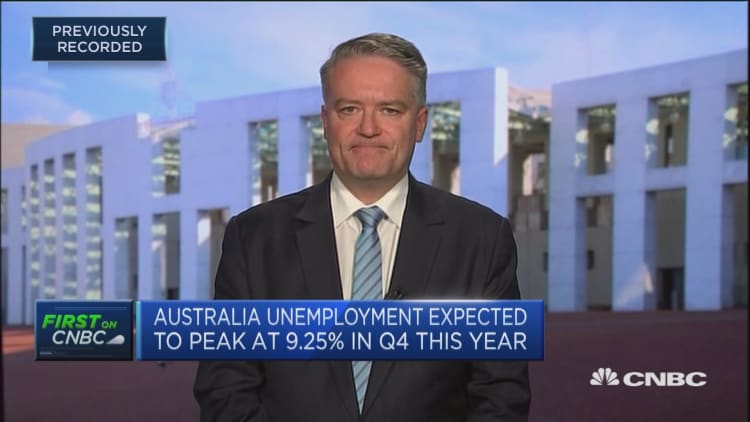 Australian finance minister says government's wage subsidy has helped to preserve jobs