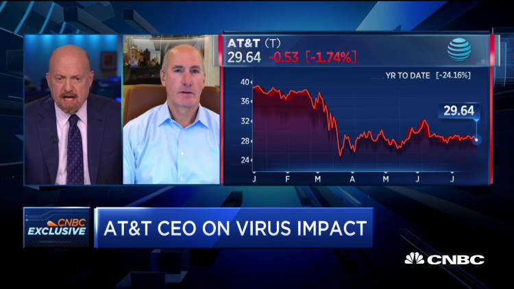AT&T CEO on the decision not to cut off customers who can't pay during the pandemic