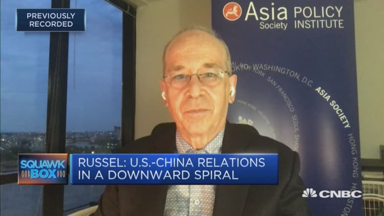 U.S.-China relations are in a 'deep, downward spiral,' says senior diplomat