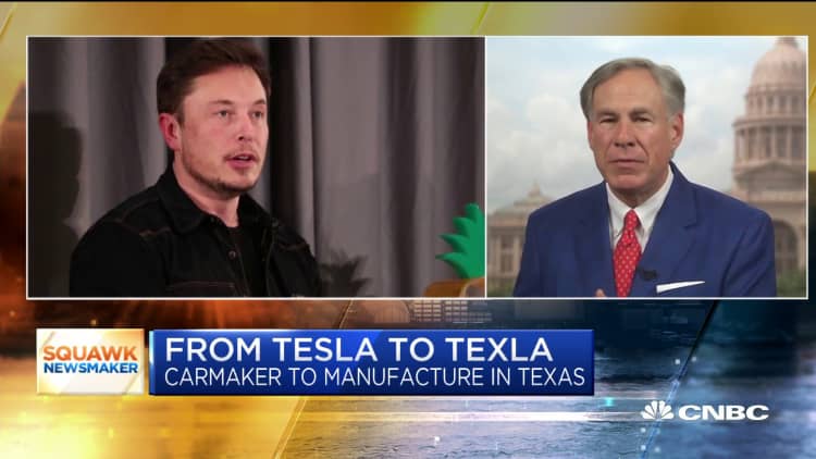 Texas Gov. Greg Abbott on Tesla's new Austin factory