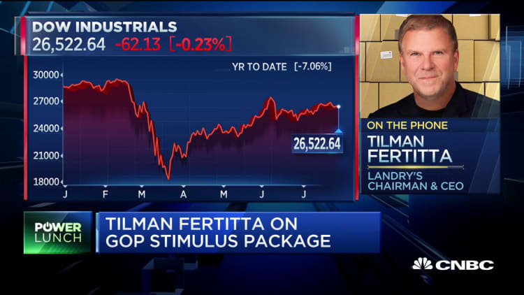 The economy will go backwards when we cut out the $600 a week: Fertitta