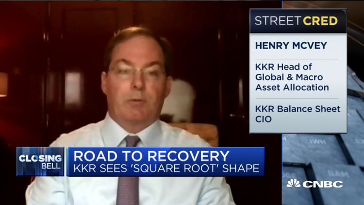 Here's why KKR sees a 'square root' shaped economic recovery