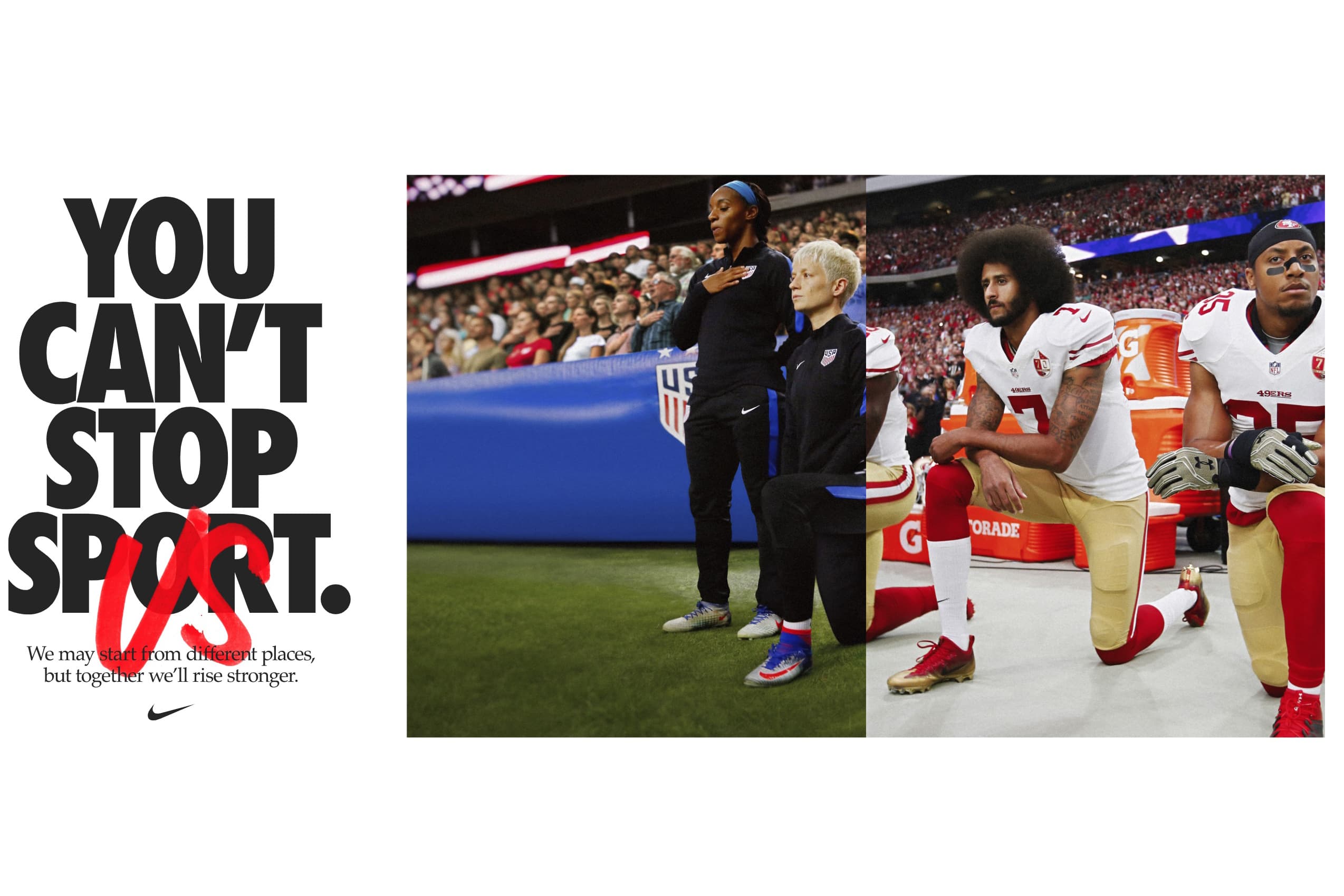 Máxima Viento fuerte Caducado Megan Rapinoe speaks out about race and change, in Nike campaign