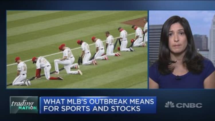 What MLB's outbreak could mean for sports and the stock market