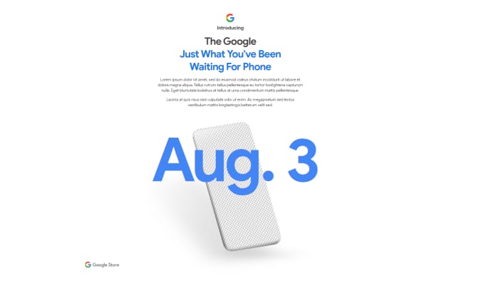 Google Pixel 4a teaser