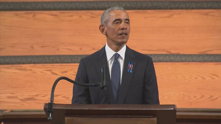 President Obama delivers remarks at civil rights icon, Rep. John Lewis's funeral
