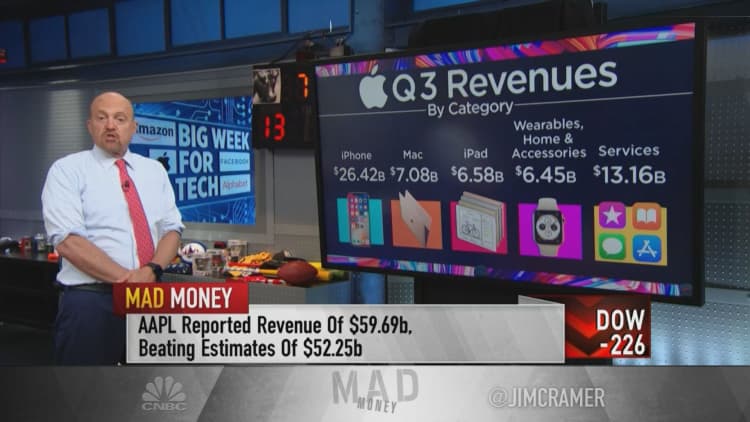 Jim Cramer reacts to Amazon, Apple, Facebook and Alphabet earnings