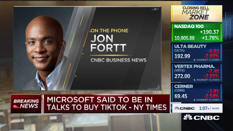 Jon Fortt weighs in on Microsoft's potential TikTok acquisition