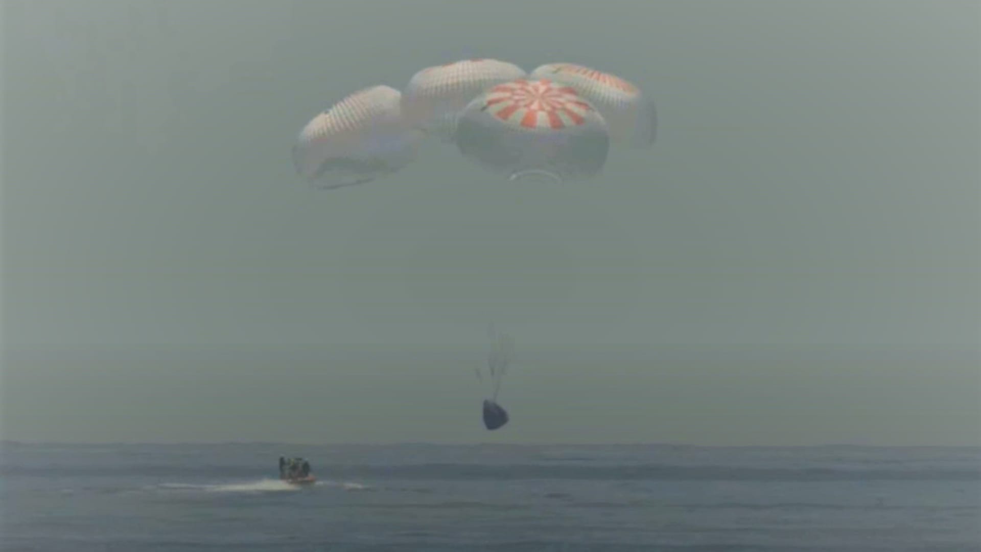 SpaceX's Crew Dragon splashes down in the Gulf of Mexico, completing a historic NASA mission