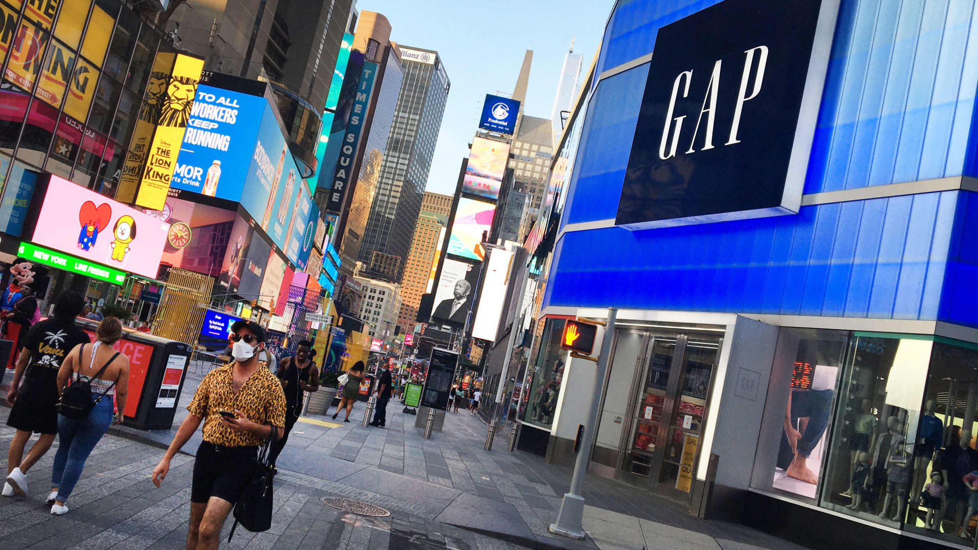A Gap store in New York, August 2, 2020.