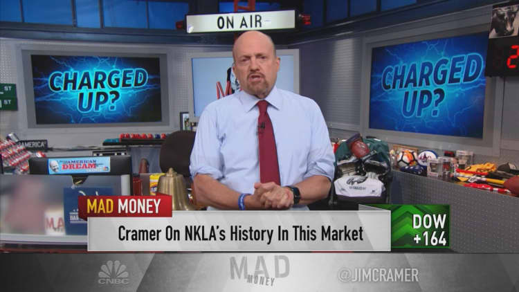 Nikola stock is a 'victim of its own success,' Jim Cramer says