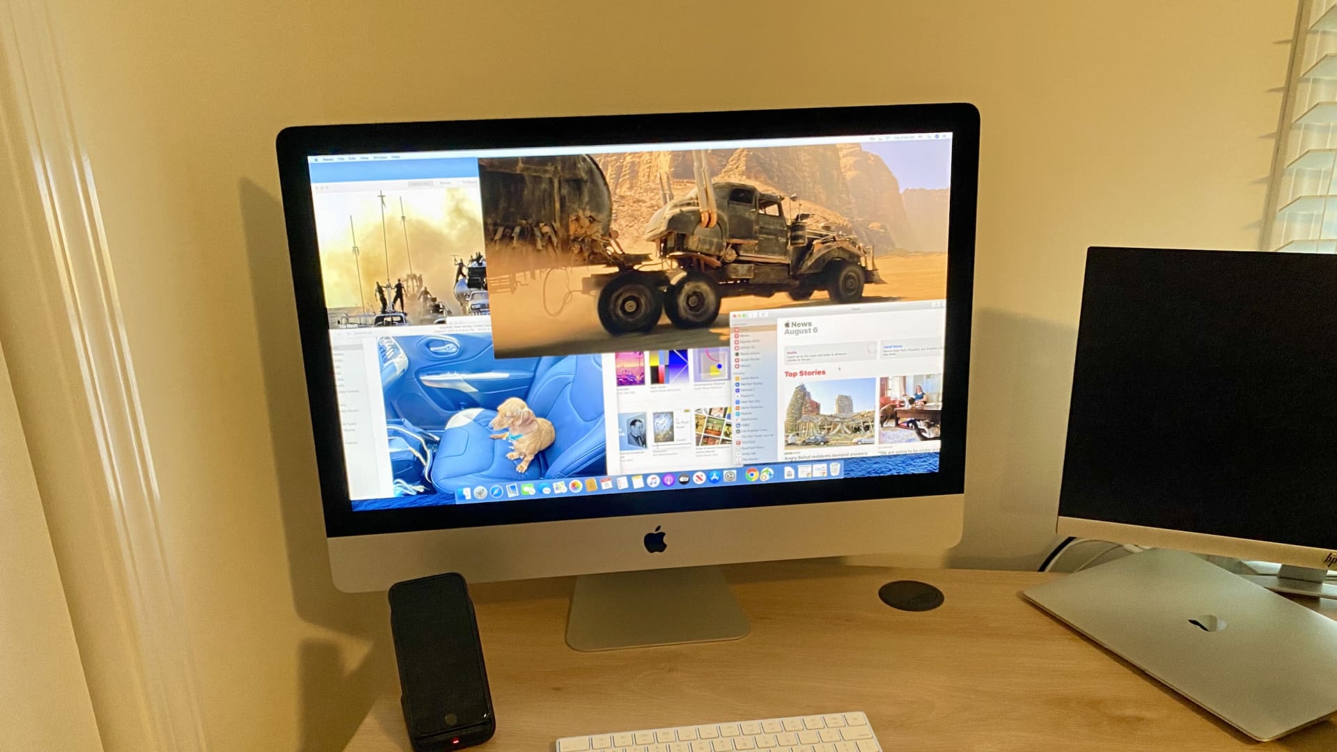 The new 27-inch iMac is awesome and has everything you need if you're working from home