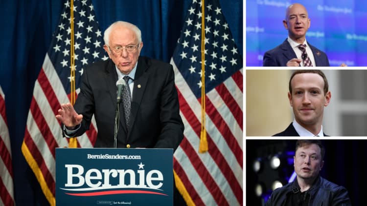 Here's how much billionaires would pay under Bernie Sanders' one-time tax proposal