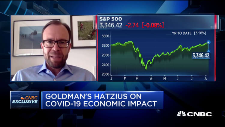 Goldman's Hatzius: August likely to be slower pace of job growth