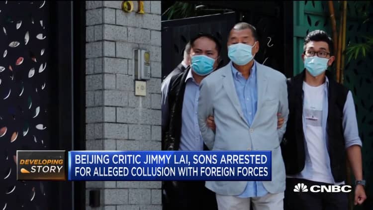 Beijing critic Jimmy Lai arrested under Hong Kong security law