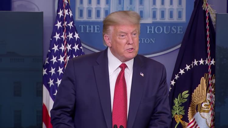 President Trump explains his abrupt exit from the press briefing