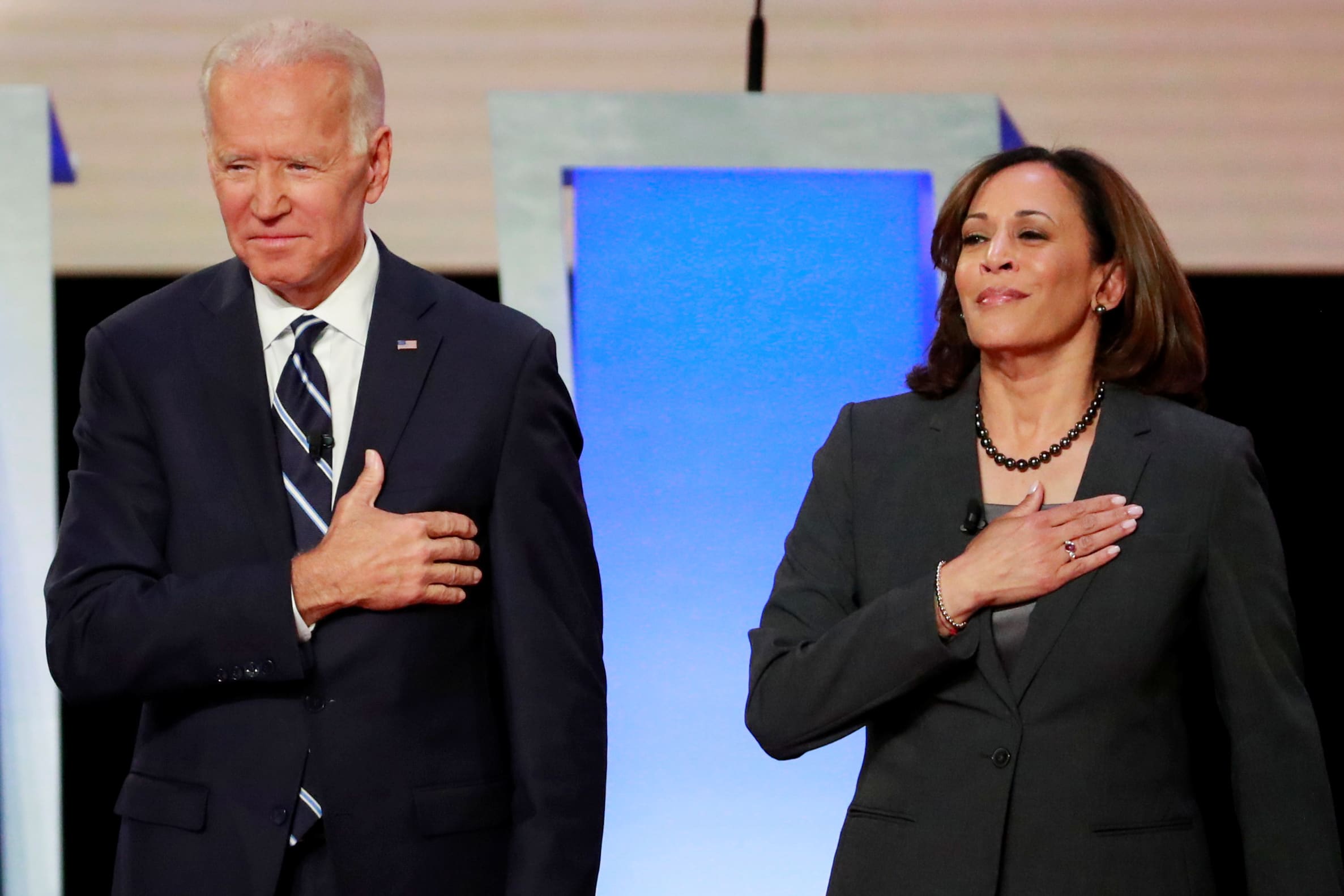 Watch live: Joe Biden, Kamala Harris appear together as running ...